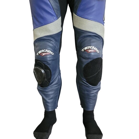 Teknic Chicane Leather One Piece Motorcycle Track Racing Suit Purple Size 44 - Picture 9 of 11